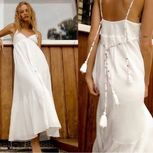 ZARA | TOPSTITCHED GAUZE DRESS